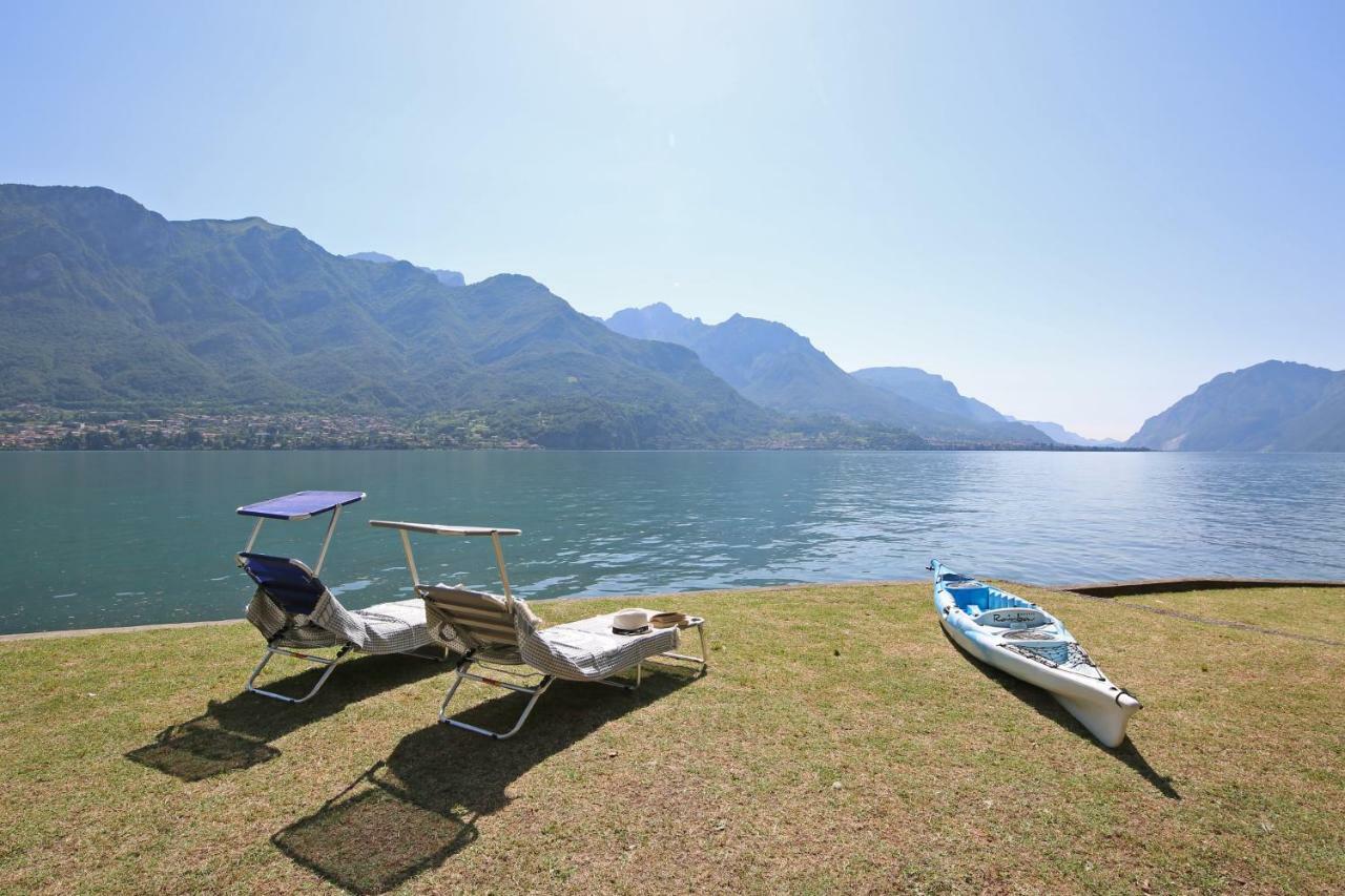Apartment A Lago Private Beach And Parking Oliveto Lario Exteriör bild